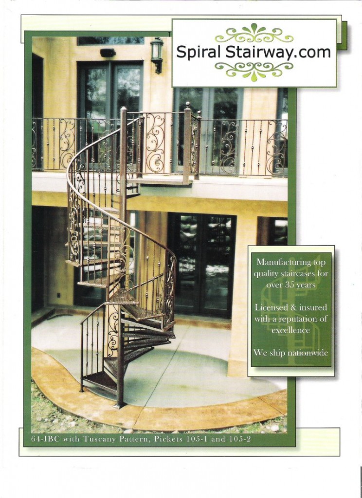 Spiral Metal Stairway Catalog Image 1